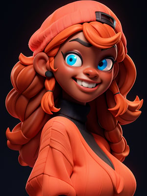 3DMM,backwards cap ,cartoon, portrait of a (((black woman young))), full body, long shot, (neon lights:1.1), glowing colors, (thepit bimbo:0.9), glossy, sexy, (((virgin destroyer sweater))), underboob, Face Expression Playful Naughty, (((Raised eyebrow and one lowered))), seductive smile, (((backwards cap))) orange, blue eyes, (((multicolored dreadlocks hair))), plump lips, excited, looking at the viewer, [(colorful explosion psychedelic paint colors:1.1)::0.125], iridescent, chromatic aberration, studio lights, bright light, glowing skin, realistic, photo-realistic, 8k, highly detailed, led light, laser lights,fruit-flavored,cartoon ,real,backwards cap
