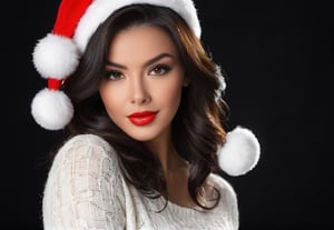 (((Christmas Style))), portrait by Borisy©h, black bg, vanilla

,SDXL