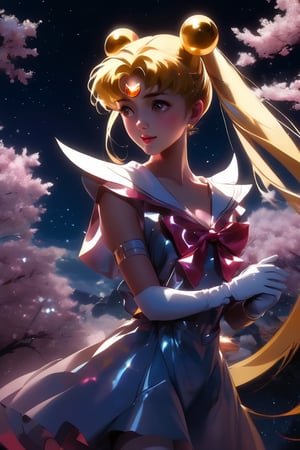 1girl, eternal sailor moon, night sky, cherry blossoms, detailed face, face focus, shiny skin, game cg, nigh sky, moonlight, moon, (wings 1.5), white gloves, magical girl, flying






niji6