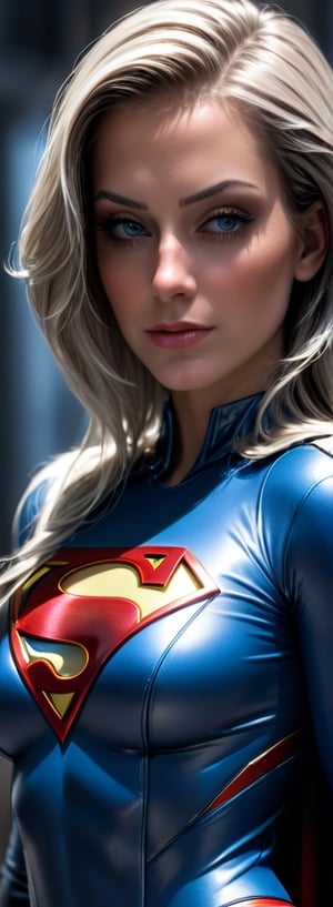 ((best quality)), ((masterpiece)), (detailed: 1.4), ..3d, an image of a beautiful cyberpunk supergirl woman, HDR wearing Superman letter S on her chest (high dynamic range), ray tracing ,NVIDIA RTX,Super-Resolution,unreal 5,Subsurface scattering, PBR texture, Post-processing, anisotropic filtering, depth of field, Maximum clarity and sharpness, multilayer textures, Albedo and Specular maps, surface shading, Accurate simulation of light-material interaction, perfectly proportions, octan render, Two-tone lighting,Wide aperture,Low ISO,White balance,thirds rule,8K GROSS,CircuitBoardAI,