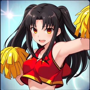 Masterpiece, twitch emoji, tohsaka rin, cheerleader