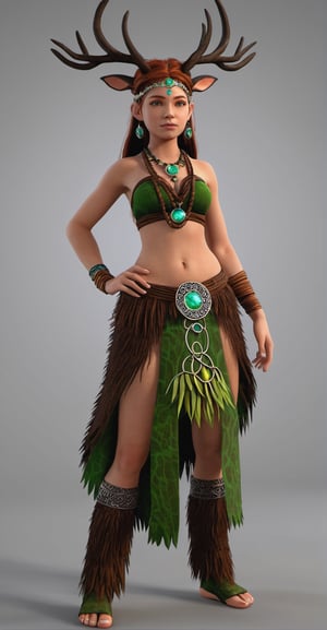 Mystical Druid Girl 3D Game Character Model**: Channel the power of nature as a mystical druid, featuring intricate nature-inspired attire and ancient stone circles.
,Monster