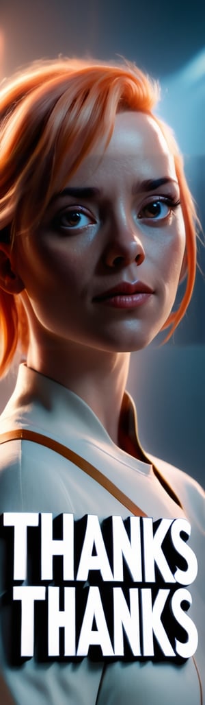 (( The sign text "Thanks Advanced for 10000 likes" )) ,Design a portrait of (Leeloo
The Fifth Element ), in the style of Jimmy Palmiotti, with romantic lighting and gentle shadows, vintage tones and dreamy compositions, back view intensity, epic extreme master cinematic shot,16K,Masterpiece,better photography,Text,text as "", 3D SINGLE TEXT