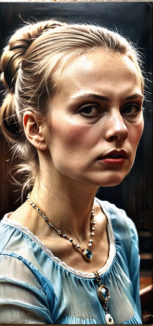 In the style of "Hyperrealism": A hyperrealistic portrayal of Lyudmila Zykina and Boris Grebenshchikov, capturing every detail with photographic precision.
,inst4 style,detailmaster2,v0ng44g