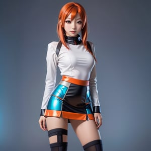 New Media Art:
Cutting-edge technology meets art in a new media masterpiece, featuring a woman in a miniskirt and futuristic cosplay uniform, revealing cute panties in a digitally enhanced world.
,LinkGirl