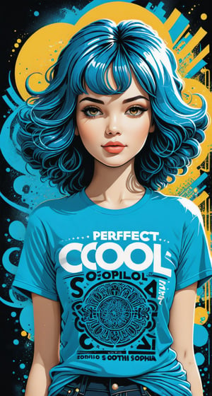 Typographic art featuring & perfect text "Cool Sophia". Stylized, intricate, detailed, artistic, text-based.,tshirt design,Leonardo Style