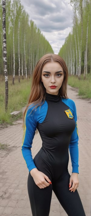 A Ukrainian Instagram model in a post-punk style bodysuit, exploring the Chernobyl exclusion zone.
,angelpolixl,better photography,renny the insta girl