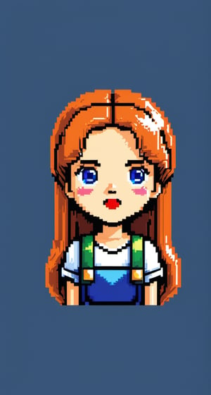 Pixel-art depiction of a girl - low-res, blocky, pixel art style, 8-bit graphics.
,pretopasin