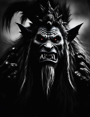 gildenface portrait photography of a troll from the movie troll hunter,monster,darkart,LegendDarkFantasy
