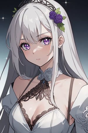 an image in the form of a comic, with a total of 4 panels, one below the other, showing a beautiful woman with white hair, violet eyes, wearing a white coat. The woman strikes a provocative pose as she looks directly at the viewer. (8k high-resolution CG wallpaper), (masterpiece), (best quality), (ultra-detailed), (finest illustration), (exquisite shading), (extremely delicate and beautiful), intricate details, (glitter), beautiful and detailed eyes, waifu, anime, outstanding aesthetics, top-notch quality, masterpiece, exceptionally detailed, perfectly detailed face.
