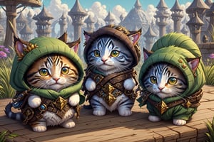 World of Warcraft's Magister Terrace but kittens as bosses, World of Warcraft style,Animal