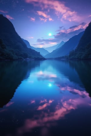 masterpiece, best quality, aesthetic, serene lakes,noc-fantasy