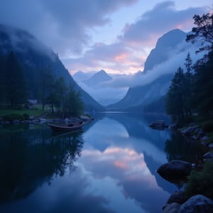 masterpiece, best quality, aesthetic, serene lakes,noc-fantasy