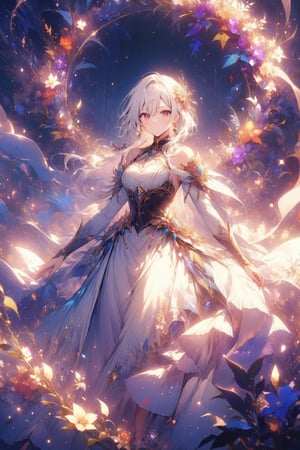 Cultivation World, female, white hair, white clothes,noc-mgptcls