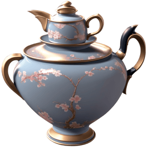 porcelain teapot