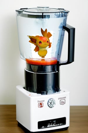 Liquified Carbuncle,pokemon creature stuck in food processor,