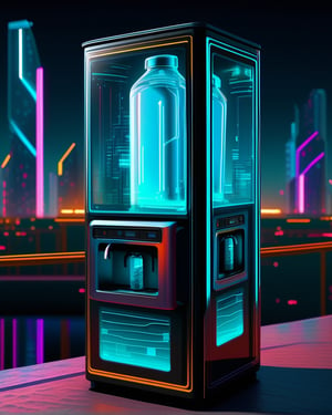 A Water_cooler_of_cyber_future_city__style,  , best quality, cybercity high quality, high detailed, perfect , high_detailed,dark bakground, realistic_look