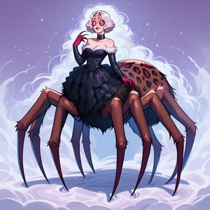 score_9,score_8_up,score_7_up, A leopard whose eyes were taken by a demon. It sensitively detects and attacks when a living being approaches within a certain distance.,Arachne Taur Spider Body,GLSHS