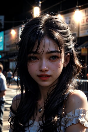 (high-detail, high quality, high-level image quality), master piece, Best Quality, Detailed face, For a beautiful face with symmetry, master piece, Best Quality, very detailed beautiful face and eyes, bright dark eyes, dark-haired, long hair, Solo, updo, Cheerful smile, ( pretty skin), Put your ears out, long neck Smaller face, Big clean eyes, Light in the eyes, Smiling very happily, Perfect Anatomy, beautiful supermodel, lipgloss,  Keep an eye on your audience, adult lady, Adult life,noctuyen, black hair,1 girl, jewelry, cowboy_shot,hands in hair,  reveal shoulders, basic background,(topless;1),nsfw, (black background: 1.2),upper body close up, white croptop,perfecteyes,professional lighting, cinematic light, POV, dramatic lighting, show armpits
