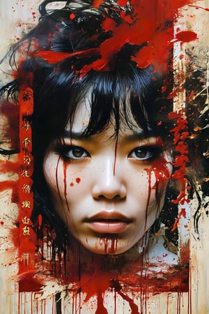 color photo of a captivating close-up of a person with blood on their eyes, reminiscent of an anime movie poster. The woman featured in the image has long, dark hair that cascades around her face, creating a striking contrast against the bloodied eyes. The poster draws inspiration from the dark and suspenseful atmosphere of the anime series Death Note, capturing its essence in a single, haunting image. The text on the poster is displayed in a bitter, grotesque font, adding to the overall sense of foreboding. The woman portrayed is a beautiful young Asian woman, her gaze filled with an enigmatic intensity that leaves viewers intrigued and unsettled. The image evokes a feeling of anticipation, as if it captures a pivotal moment in a horror narrative. The symmetrical composition of the woman's face adds a sense of eerie balance, heightening the sense of unease. This close-up shot, taken directly from a movie, captures the essence of the character, reminiscent of the iconic movie covers featuring the enigmatic artist Björk. It promises a thrilling and suspenseful experience, leaving viewers eager to uncover the secrets hidden within the story
20%
a painting
19%
a drawing
18%
a digital painting
18%
digital art
18%
Artist
by Philip Evergood
by Philip Evergood
26%
by Petr Brandl
25%
by Bob Ringwood
25%
by Reynolds Beal
24%
by Eddie Campbell
24%
Movement
ashcan school
ashcan school
21%
modern european ink painting
21%
post-impressionism
20%
figuration libre
20%
american scene painting
20%
Trending
behance
behance
19%
featured on pixiv
18%
behance contest winner
18%
pixiv
17%
pinterest
17%
Flavor
an illustration of a bar/lounge
an illustration of a bar/lounge
24%
bar
23%
kessler art
23%
an example of saul leiter's work
23%
nighthawks
23%