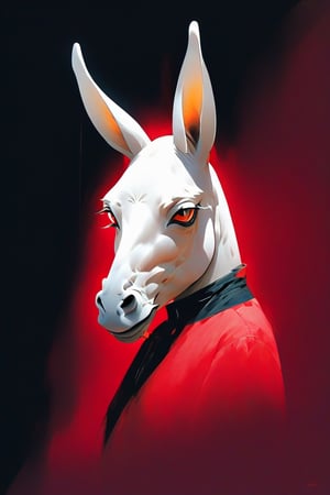 color photo of a captivating drawing featuring a donkey placed against a bold red background, reminiscent of a promotional image for the film Juno. The artwork captures the essence of an opportunistic expression on the donkey's face, evoking a sense of mischief and cunning. Inspired by the artistic style of Clarice Beckett, this drawing showcases the artist's mastery of capturing subtle nuances and atmospheric elements. The artwork, featured on ArtStation, reflects the talent and creativity of the artist, Phil Moss. The donkey is depicted smirking deviously, its eyes glinting with a hint of mischief. The choice of a black background intensifies the contrast and draws attention to the donkey's sly demeanor. The absence of text and logos enhances the simplicity and impact of the drawing. This artwork, created in the 2010s, captures a shifty and intriguing quality, hinting at the donkey's mischievous nature. The drawing serves as a captivating avatar image, inviting viewers to explore the hidden depths and playful spirit of the donkey
an ultrafine detailed painting
20%
a painting
19%
a drawing
18%
a digital painting
18%
digital art
18%
Artist
by Philip Evergood
by Philip Evergood
26%
by Petr Brandl
25%
by Bob Ringwood
25%
by Reynolds Beal
24%
by Eddie Campbell
24%
Movement
ashcan school
ashcan school
21%
modern european ink painting
21%
post-impressionism
20%
figuration libre
20%
american scene painting
20%
Trending
behance
behance
19%
featured on pixiv
18%
behance contest winner
18%
pixiv
17%
pinterest
17%
Flavor
an illustration of a bar/lounge
an illustration of a bar/lounge
24%
bar
23%
kessler art
23%
an example of saul leiter's work
23%
nighthawks
23%