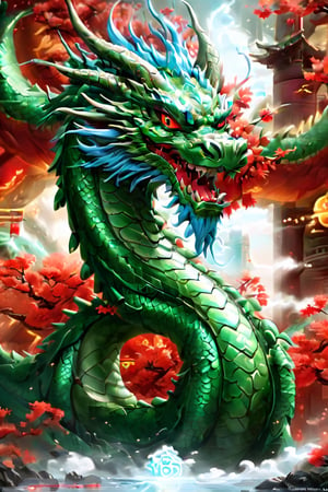 chinese dragon concept art, smooth chinese dragon, Portrait of a cyborg dragon, mythological creatures, Chinese Dragon, ultra detailed Digital art, great digital art with details, dragon portrait, cyan chinese dragon fantasy, lunar