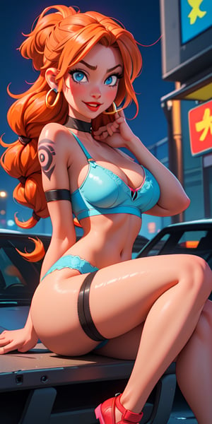 1girl, (masterpiece), (high resolution), (8K), (extremely detailed), (4k), (pixiv), (perfect face), (nice eyes and face), (best quality), (super detailed), (detailed face and eyes), (dynamic pose), best quality:1.2, 1girl, dragon_tattoo,cyberpunk,cyberpunk_girl, breasts, orange_hair,half_hair,hair_braid,pastel,red_lipstick,light_blue_eyes,pubic_tattoo, naked,medium_breasts,under_boob,sexy_lingeries,red_lingerie,sweating_profusely,body_piercings,ear-piercing,night_city,legs_open,vaginal_sex,sticking_out_tongue,pussy_piercing,labia,piercing_tits,sun_tan_line,light,exitation_face,laying_down,laying_on_back,facing_viewer,breasts_grab,pussy_grab,open_pussy,fuck_me,shadow,pussy(grab),finger_penetration,clit_wink,sex,tight_pussy,dildo_insertion,insertion,pleasure_expression,neon,after fingering