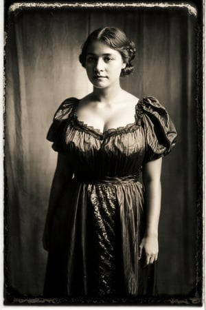 ((Busty voluptuous fit flat-chested feminine soft beautiful dark tanned Latino American woman)), (((Black and white,  old faded Albumen photos,  old-fashioned,  old,  vintage,  late 19th century,  1880s 1890s photograph))),  ((late 19th century early 20th century,  late 1800s early 1900s)),  ((high contrast lighting)),  (dark shadowy shady nighttime),  rosy blush,  black and white,  ((Wearing a light dress gown)), high definition, complex_background, aesthetic portrait, epic details 8k, super high quality,perfecteyes,Detailedface,DonM4lbum1n,Detailedeyes,1 girl,1girl,BreastPit