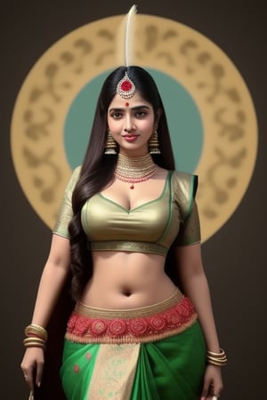 Beautiful indian lady, showing her breast and hibs to attract people, her breast are strong and very attractive, her chest and shoulder is no nice in shape, her hibs are wide and attractive, she dressed well but all body parts are so attractive.