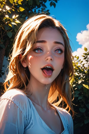 (score_9, score_8_up, score_7_up, 8k), (realistic, photography, realistic sun light and shadows, photorealism, UHD), extremely_detailed, (highres, best quality:1.2), close_up, ((nsfw)), (detailed face, detailed eyes, from below, cumshot, ahegao, orgasm, moaning, frowning, happy, pleasure, slutty, erotic, shirt_up, top_lift, exposed_breasts), 1futa, huge penis, dripping_cum, shaking cock, medium breasts, 1girl, lux from league of legends, sexy, tongue_out, saliva_string, blonde, light pink garter belt, light pink thighhighs, high waist skirt, panties, pubic hair, pussy, pussy juice drip, cum, ejaculation, lying, legs spread, disney pixar style, concept art