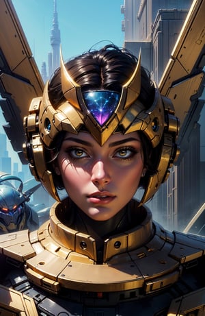 (masterpiece,  best quality,  beautiful and mecha aesthetic, gold asthetic:1.2), 1girl, goddess, portrait, digital painting, ([cyberpunk: ancient]:0.5), ultra highres,  8k,  4k, detailed, colorful, radiosity, automatic white balance, looking above, (digital art, fantasy art:1.3)