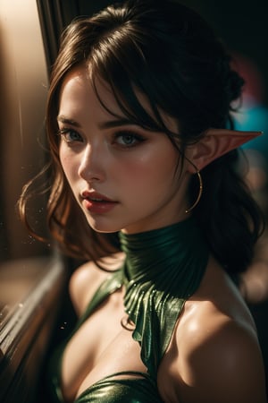 21 yo woman, (green glass dress:1.1), (see-through:1.1), full body, sleeveless, naughty smirk, 
detailed face, detailed eyes, serious expression, red lipstick, pointy ears, 
belt of rose petals, fairy, dryad, elf, dynamic pose, dystopian Garden of Eden, naughty
dryad Mythology, magical, apocalyptic, windy scene, 
beautiful Japanese woman, beautiful, makeup, blush, 
high resolution,  triadic colors, atmospheric, geometric shapes breaking, shattering glass, 
sexy, fit body, afraid, worried, high contrast, bleached background, 
high resolution,  triadic colors, atmospheric, geometric shapes breaking, shattering glass, 
by Greg Rutkowski, By Michelangelo, by Leonardo Da Vinci, By Raphael, By Daniel F Gerhartz, photorealistic, photograph, photo, dlsr, FujiFilm, extremely high detail