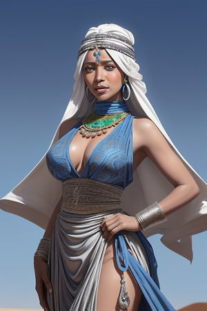 This hulk is influenced by the vibrant Tuareg culture of the Sahara Desert. The costume features intricate silver jewelry and textiles with geometric patterns, mirroring the ornate traditional attire of the Tuareg people. The outfit also incorporates blue hues reminiscent of the vast desert sky.