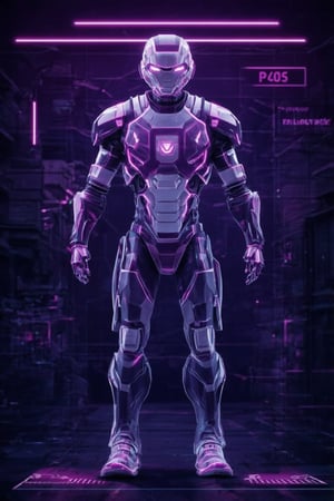 Cyberpunk rebellion in the neon-lit streets. A cyborg, adorned with retro fabric and Neon Mauve outline, stands out against a RAW photo aesthetic background. Soft lighting accentuates their features, captured with high quality precision on an 8K UHD DSLR camera, reminiscent of Fujifilm XT3. The subject's gaze is bold, made of RAL-SM-LVT-NPLs, as they radiate confidence amidst the futuristic festival atmosphere.,Digital,Style, bioluminescent