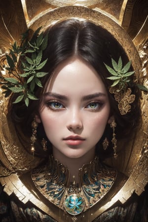 (masterpiece, top quality, best quality, official art, beautiful and aesthetic:1.2), (1girl), extreme detailed,(fractal art:1.3),colorful,highest detailed, 8k, realistic, innocent_face, marijuana, hd_quality,no_humans