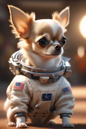 8K, Ultra-HD, Natural Lighting, Moody Lighting, Cinematic Lighting,
detailed,CG,unity,extremely detailed CG,extremely detailed,extremely detailed,Amazing,finely detail,official art,High quality texture,lots of fine detail,movie style, photography, natural textures, natural light, (looking_at_viewer), (frontal view),
solo,cute dog, (chihuahua), (chihuahua dog), full body spacesuit,on stomach,in the space station,