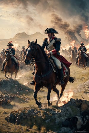 

The scene captures Napoleonin the battle filed, he is furious,
, cinematic shot + dynamic composition, incredible detail, sharpness, details + intricate details + professional lighting, film lighting + 35mm + Anamorphic + Lightroom + Cinematography + Bokeh + Flares + Film Grain + HDR10 + 8K + Roger Deakins, ((Cinematic)),greg rutkowski