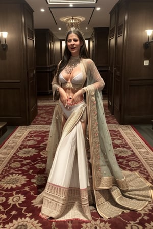 Amina Khan wearing a traditional pakistani dress
