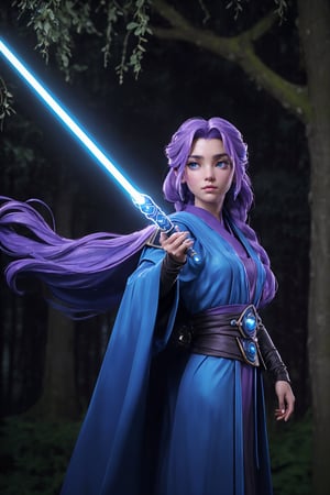 1girl, Highly detailed RAW color Photo, ((outdoor)), Full Body, ((Amidst the sprawling landscape of an ancient, mist-covered forest on a distant planet, a young and beautiful Jedi apprentice stands alone, bathed in the soft, ethereal glow of a crescent moon. The mist gently swirls around her, adding an air of mystique and enchantment to the scene.

Her attire, adorned with the traditional Jedi robes, is complemented by a sash of deep azure, indicating her growing prowess in the Force. Her lightsaber, a brilliant cerulean hue, is held firmly in her hand, its blade casting a shimmering reflection on her serene face.

As she stands in a graceful and poised manner, her eyes, sparkling like distant stars, reflect both determination and a deep sense of purpose. The shadows dance playfully around her, mirroring her extraordinary connection to the Force. The calmness of her demeanor contrasts sharply with the untamed beauty of the wilderness that surrounds her.

The camera pans slowly, capturing the awe-inspiring cinematic shot of the young Jedi apprentice, making it evident that she is destined for greatness. The hauntingly enchanting soundtrack heightens the emotions of the scene, further emphasizing the significance of her journey as she embarks on the path of a true Jedi.

The radiant light from the crescent moon embraces her, amplifying her presence as a symbol of hope in a galaxy plagued by darkness. In this fleeting moment, it becomes evident that she possesses the power to inspire and change the course of events in the ongoing battle between good and evil.

Amidst the sprawling landscape of an ancient, mist-covered forest on a distant planet, a young and beautiful Jedi apprentice stands alone, bathed in the soft, ethereal glow of a crescent moon. The mist gently swirls around her, adding an air of mystique and enchantment to the scene.

Her attire, adorned with the traditional Jedi robes, is complemented by a sash of deep azure, indicating her growing prowess in the Force. Her lightsaber, a brilliant cerulean hue, is held firmly in her hand, its blade casting a shimmering reflection on her serene face.

As she stands in a graceful and poised manner, her eyes, sparkling like distant stars, reflect both determination and a deep sense of purpose. The shadows dance playfully around her, mirroring her extraordinary connection to the Force. The calmness of her demeanor contrasts sharply with the untamed beauty of the wilderness that surrounds her.

The camera pans slowly, capturing the awe-inspiring cinematic shot of the young Jedi apprentice, making it evident that she is destined for greatness. The hauntingly enchanting soundtrack heightens the emotions of the scene, further emphasizing the significance of her journey as she embarks on the path of a true Jedi.

The radiant light from the crescent moon embraces her, amplifying her presence as a symbol of hope in a galaxy plagued by darkness. In this fleeting moment, it becomes evident that she possesses the power to inspire and change the course of events in the ongoing battle between good and evil.

This cinematic shot encapsulates the essence of a young and beautiful Jedi, an embodiment of courage, wisdom, and determination, ready to face the challenges that lie ahead. The misty forest and the celestial illumination paint a picture of both the mystery and promise of her destiny. The viewer is left captivated, longing to witness the unfolding of her heroic journey as she seeks to bring balance and justice to the galaxy.