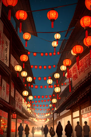  red lanterns, chinese culture, traditional, festive, decorations, atmospheric photo