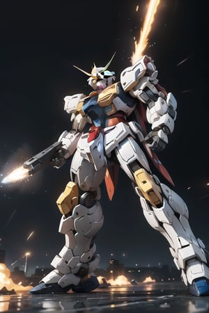 Realistic, (masterpiece1.2), (Ultra HDR quality),
City chaos unfolds as Gundam Mobile Suits of opposing factions collide in the blazing cityscape. The artwork depicts combat in a "dynamic" style, emphasizing the kinetic energy of the gundam's movement. The mood is a mix of danger and determination, reflecting the gravity of the situation. Illuminated by an explosive beam, the lighting style provides an intense and fiery atmosphere. This illustration is drawn in the style of Yoshiyuki Tomino. T-shirt design graphic, vector, contour, white background.

full body armor Black high detail and gold section detail, hitech armor detail, lethal look, cybernetic, perfect solid eyes, Mecha, black mask, proportional body, (gundam color: Black,White,yellow) gundam claw color:yellow BLACK GUNDAM