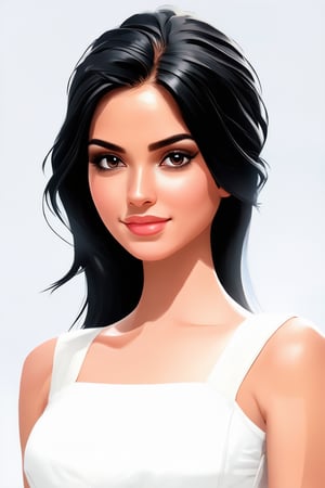 Exactly the image attached, Single Realistic 25 years old Beautiful young Sri Lankan woman,oily skin,white skin tone,shiny black hair