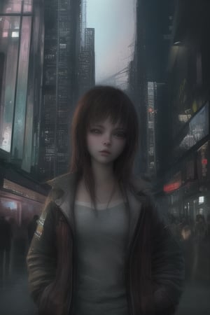 cute girl, city, CyberRealistic_Negative