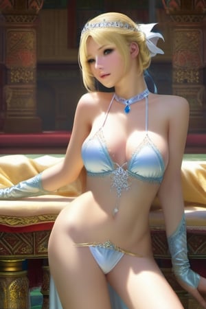 medieval kingdom, (on the top of castle), 1 girl,graceful princess,mature female,blonde hair,short hair,ponytail,blue eyes,white golden gossamer cloak,white golden gossamer skirt,white golden gossamer gloves,white golden lace underwear, white golden thong, necklace, necklace, earrings, earrings, crown, white silk socks, jewels, jewelry, head ornament, hands ornament, legs ornament, bracelet, anklet, high heels, huge breasts, large breasts, big breasts, bursting breasts, big breasts, full breasts, narrow waist, Bare ass, big ass, bare belly, bare navel, sexy, wet, wet body, sweat, shiny skin, perfect female body, wet, wet body, sweat, shiny skin. view from front, erotic pose,asian girl