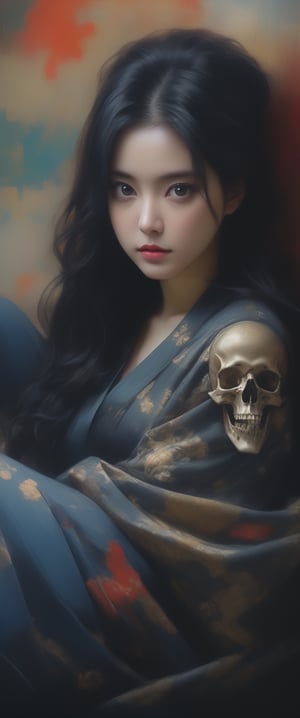 breathtaking  RAW photo of female ((1girl, japanesse concubine, japanesse geisha,bangs, darr hair, shogun,,woman sitting on a cozy couch, crossing legs, soft light, seductive smirk, r, by dave mckean, high detailed, 8k,. in the style of ctmaker ,sagging breasts,Masterpiece
r,masterpiece, high quality, best quality, highres

 )), dark and moody style, perfect face, outstretched perfect hands . masterpiece, professional, award-winning, intricate details, ultra high detailed, 64k, dramatic light, volumetric light, dynamic lighting, Epic, splash art .. ), by james jean $, roby dwi antono $, ross tran $. francis bacon $, michal mraz $, adrian ghenie $, petra cortright $, gerhard richter $, takato yamamoto $, ashley wood, tense atmospheric, , , , sooyaaa,IMGFIX,Comic Book-Style,Movie Aesthetic,action shot,photo r3al,bad quality image,oil painting, cinematic moviemaker style,Japan Vibes,H effect,koh_yunjung ,koh_yunjung,kwon-nara,sooyaaa,colorful,bones,skulls,armor,han-hyoju-xl
,DonMn1ghtm4reXL, ct-fujiii