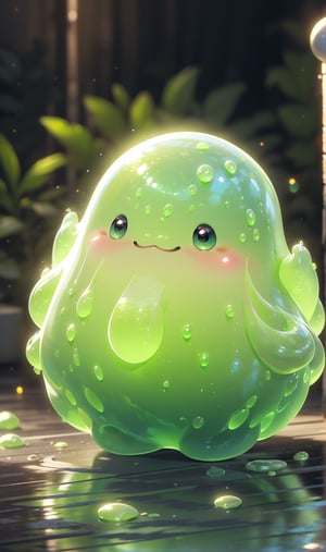 ((best quality)), ((Masterpiece)), blob slime, transparent slime, translucent, kawaii effects, kawaii glow, cute, more prism, vibrant color, small bathroom,toilet,(green slime alien blob monster with tentacles), pops out of the toilet, small bathroom background, 1toilet, 1window, ((green slime explosions)), checkerboard floor,mess, newspapers,detailed face, (perfect anatomy), masterpiece prima, extremely detailed CG, 8k, detailed body, ultra-detailed, realistic, ((ultra- detailed)), ((intrinsically detailed)), ,slime,3dcharacter