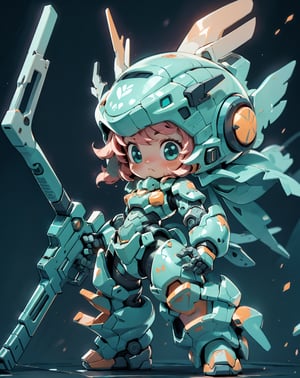 ((highest quality)), (8k, very detailed, full-length frame, high-detail RAW color art, masterpiece: 1.2), bj_cute_machinery,1 woman, alone, blush, blue_eyes, Hold, closed_mouth, standing, saturated_body, weapon, pink_hair, Little, Hold_weapon, Armor, aqua_eyes, gun, helmet, Black color_background, clenched_hand, Hold_gun, Mecca_museum, power_Armor,
cinematic lighting, strong contrast, high level of detail, best quality, masterpiece, style,BJ_Cute_Mech,1 girl