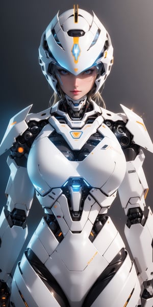 ((Best quality)), ((masterpiece)), (detailed: 1.4), Alafed woman in futuristic costume posing for photo, In futuristic white armor, white helmet, Girl in Mecha Cyber Armor, Unreal Engine Rendering + goddes, Cyborg porcelain armor, Shiny White Armor, gynoid cyborg body, Beautiful and charming cyborg woman, diverse cybersuits, beautiful cyborg woman, beutiful white girl cyborg, In futuristic armor, The perfect cyborg woman, Radiant, nijistyle,niji,anime