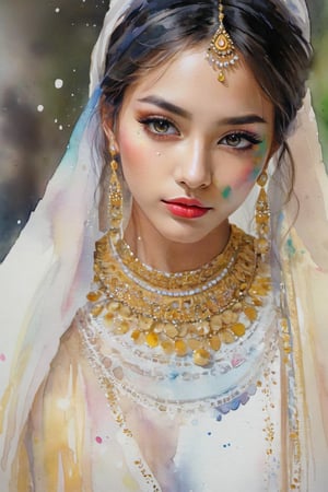 Colorful beautiful woman, a woman 18-years old, a small kid, young boy, multiple color messy hair, watercolor, nice perfect face, multiple colors, intricate detail, splash screen, 8k resolution, masterpiece, cute face,art station digital painting smooth veryBlack ink flow, 8k resolution photorealistic masterpiece, intricately detailed fluid gouache painting, calligraphy, acrylic, watercolor art, professional photography, natural lighting, volumetric lighting maximalist, complex, elegant, expansive, fantastical, side face, sharp eyes 