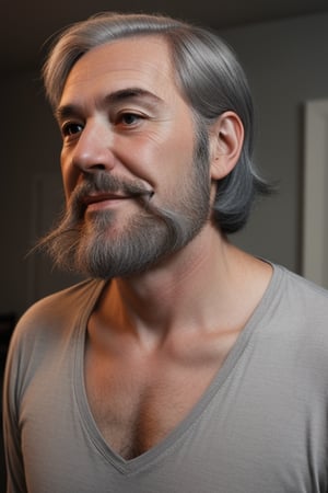 LONG AND GRAY HAIR,LONG AND GRAY BEARD